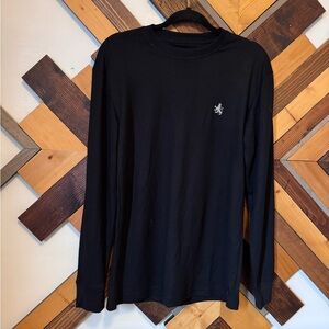 Rugby University Black Long Sleeve Men's Shirt